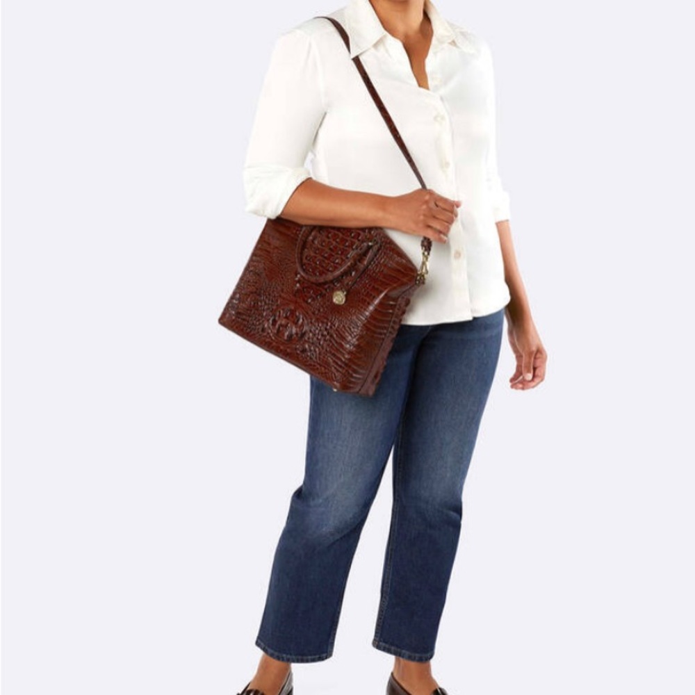 Brahmin NWT LARGE Duxbury Satchel MAGIC Ombre Melbourne style k49 1708 00651 - Picture 12 of 14